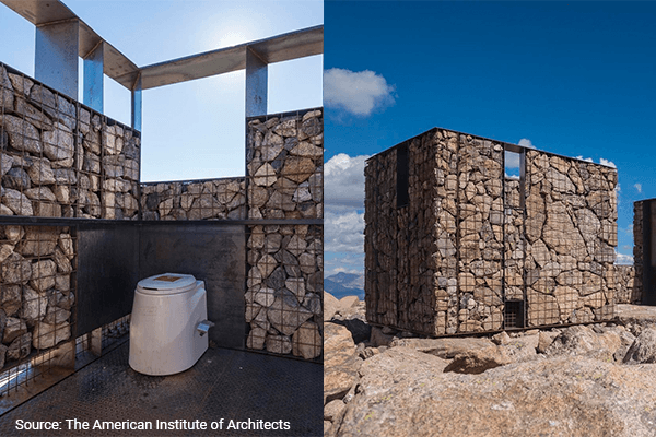Longs Peak Toilets in Colorado Recognized In AIA Awards